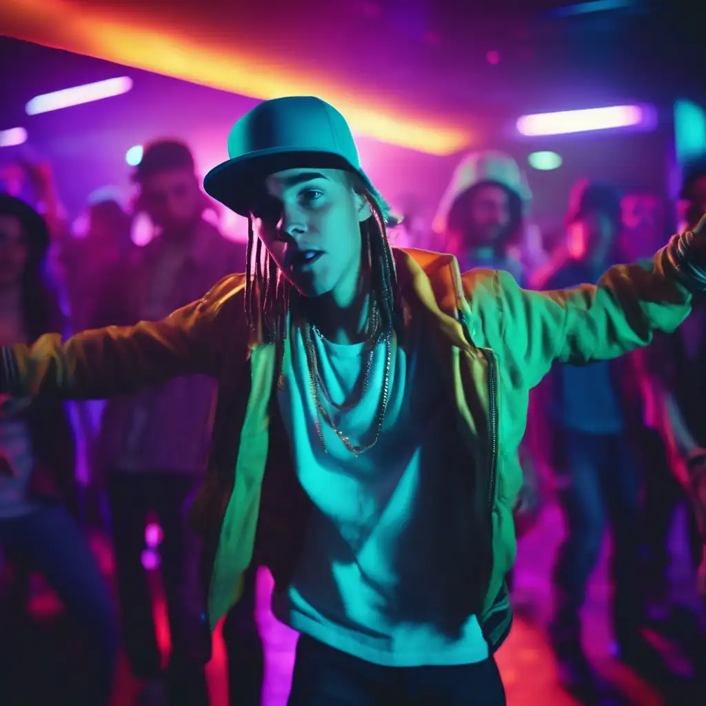 Rebel teenager at nightclub